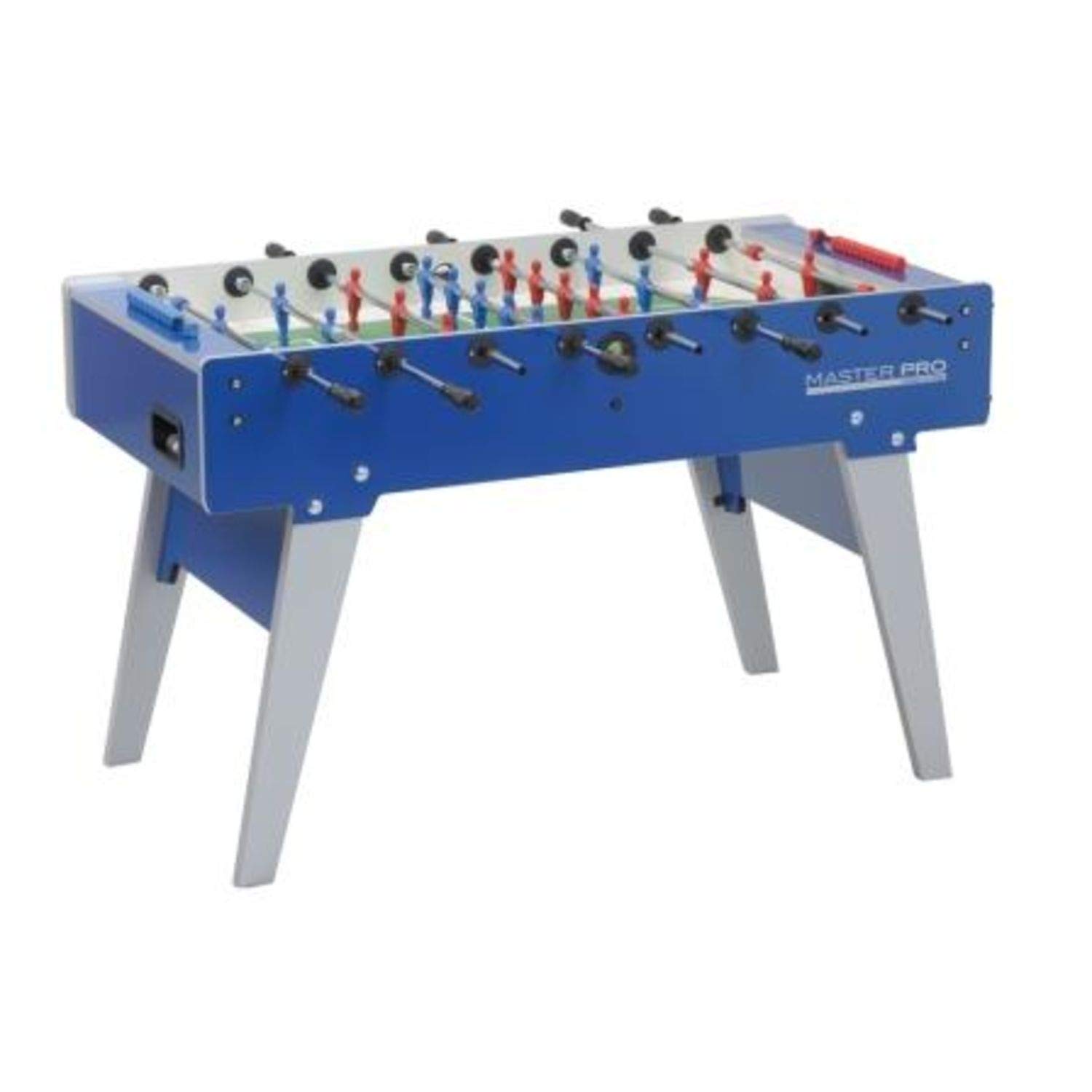 Garlando Calcio Balilla Master Pro Con Aste Uscenti e Gambe Pieghevoli Blu