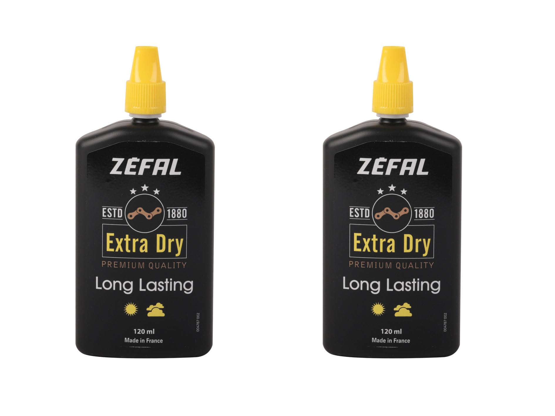 ZEFAL Pack Extra Dry Wax - 2 x 120 ML Lubrificante Catena Bici Premium a Base di Cera