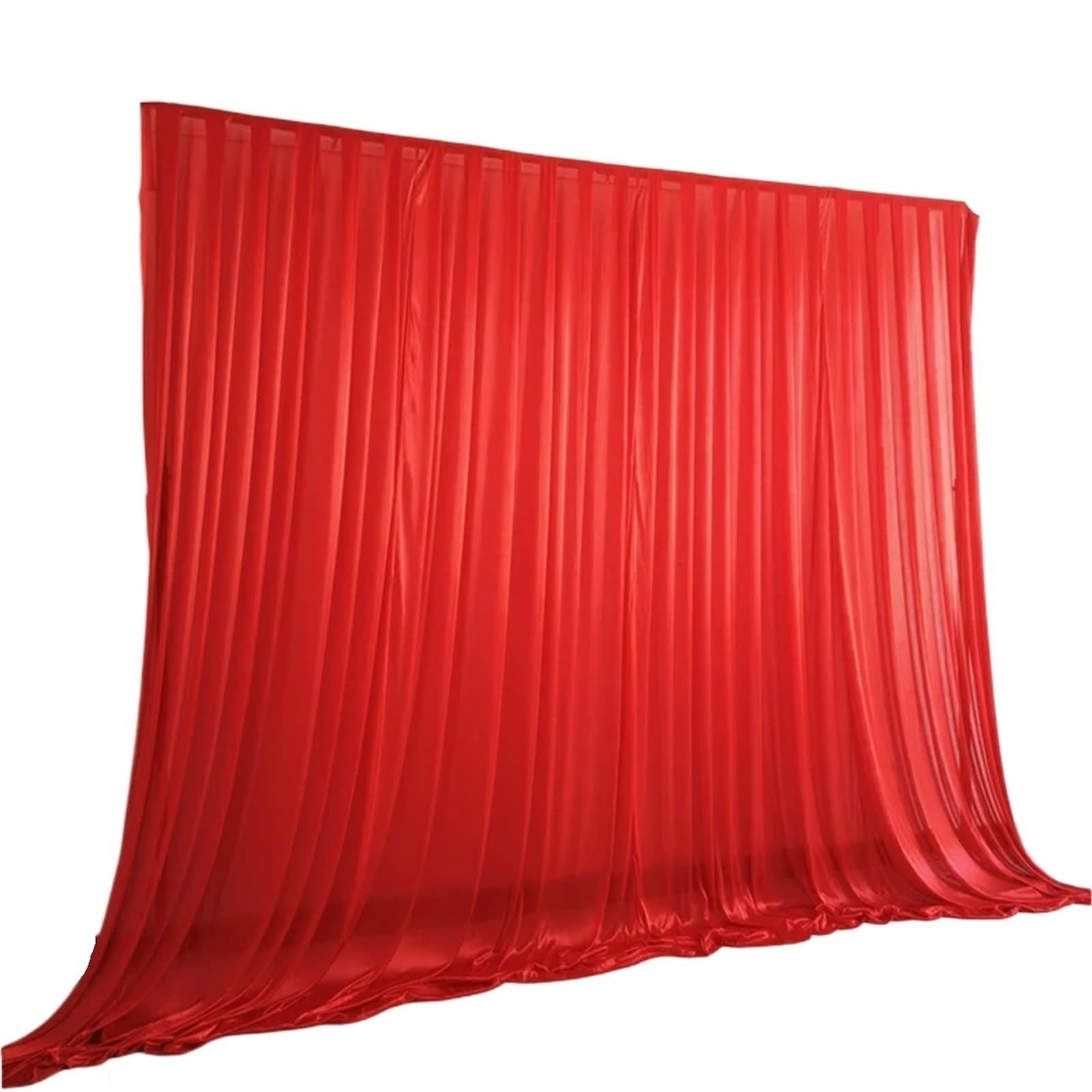 Shiny Ice Silk Backdrop Panels Large Event Decoration Drapes, Hanging Curtains Romantischer Hochzeitshintergrund(Color 1,H300xW150CM)