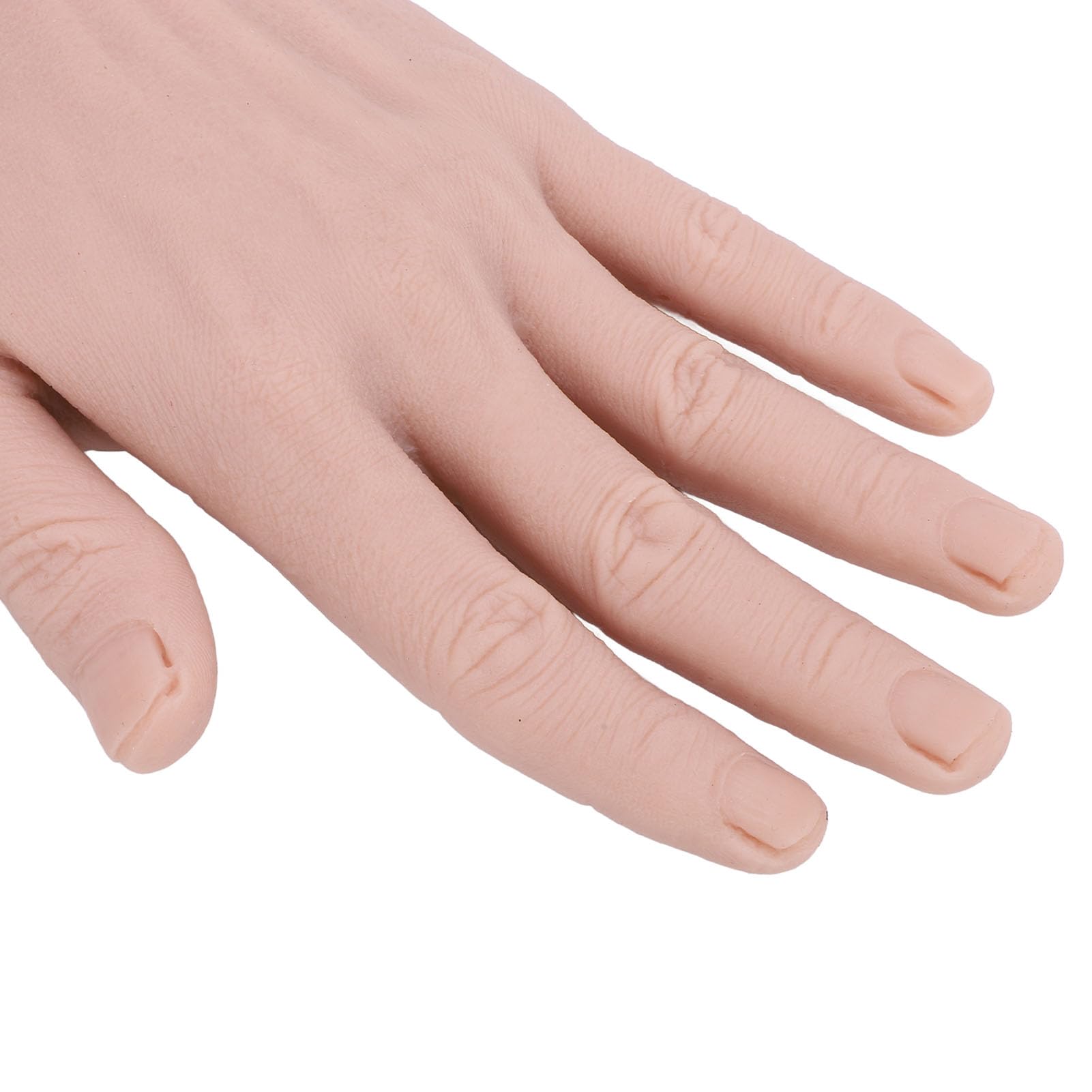 Modele de Main Masculine en Silicone, Paire de Mains de Mannequin Souples, Réutilisables pour la Pratique du Tatouage, des Ongles et du Maquillage