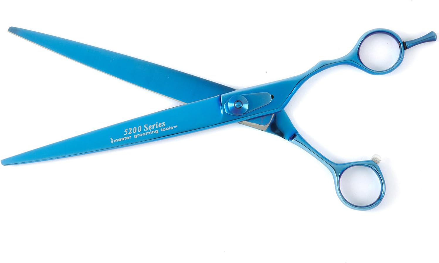 Master Grooming Tools 5200 Blue Titanium Shears — High-Performance Shears for Grooming Dogs - Straight, 7½" : Pet Grooming Scissors : Pet Supplies