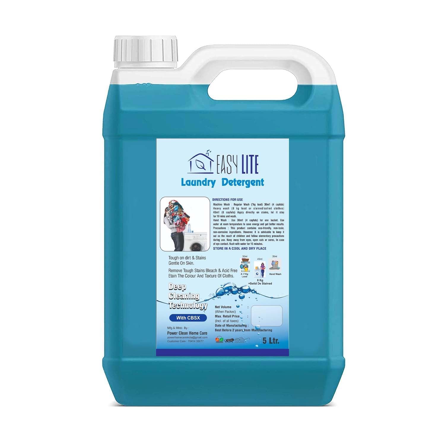 EASY LITE Liquid Detergent 5 Liter, Laundry Liquid for Fabric Care, Suitable for Top-Load and Front Load Machine (B0D31VXQY7) Amazon Price History, Amazon Price Tracker