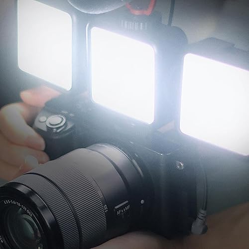 Miniatura 5 de Luz de relleno LED con orificio de tornillo de 14 pulgadas, luz de relleno de cámara portátil, luces LED de fotografía en cámara, luces de video LED