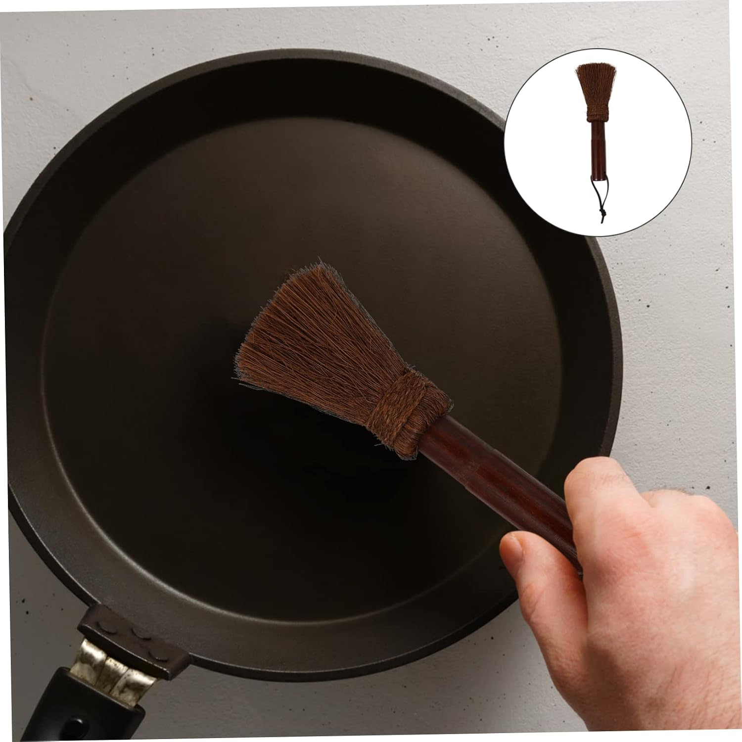 Ipetboom 2pcs Kitchen Cleaning Brush Dish Washing Scrubbers Palm Brush Grease Grime Remover Stove Sink Safe