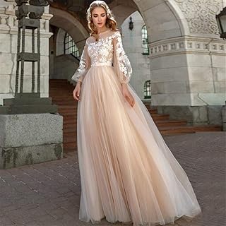 Stylish Simplicity Wedding Dress Applique A-Line Stylish Simplicity Wedding Dress Lantern Sleeves Tulle Boho Style Stylish Simplicity Wedding Dress Princess Wedding Evening Dress Stylish Simplicity W
