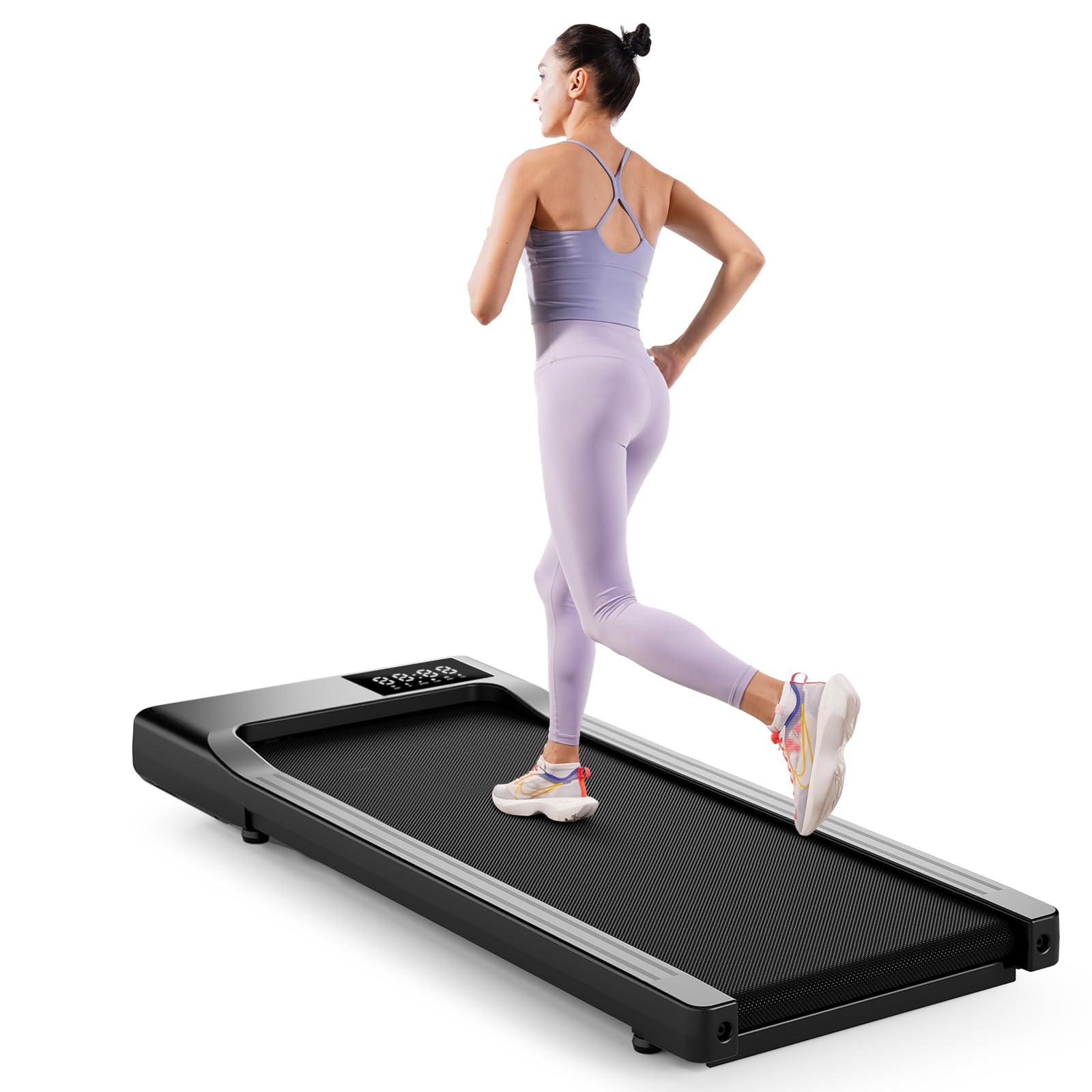 Superun Raceable Walking Pad Adatto per Machine High-Tech, Capacità 159KG Tapis Roulant della Scrivania, Tapirulan con App Control con Corsi di Allenamento e Corse Multi-Runner