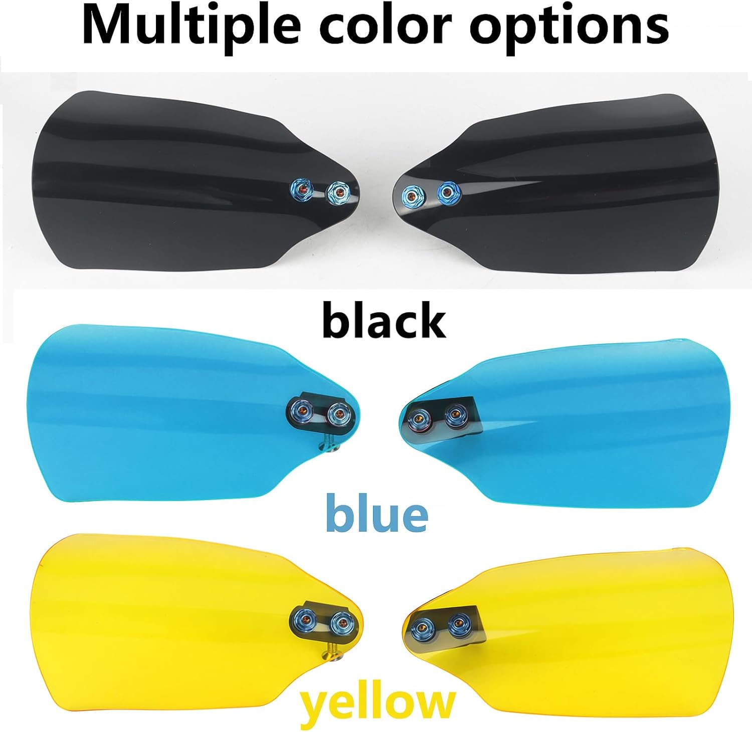 Handlebar Handguards Shield Bracket Protector for Harley Touring Road Glide, Softail Street Bob FXBB/114 FXBBS/Low Rider ST 117 FXLRST/Deluxe FLDE/Heritage Classic 2018-2023 (Black)