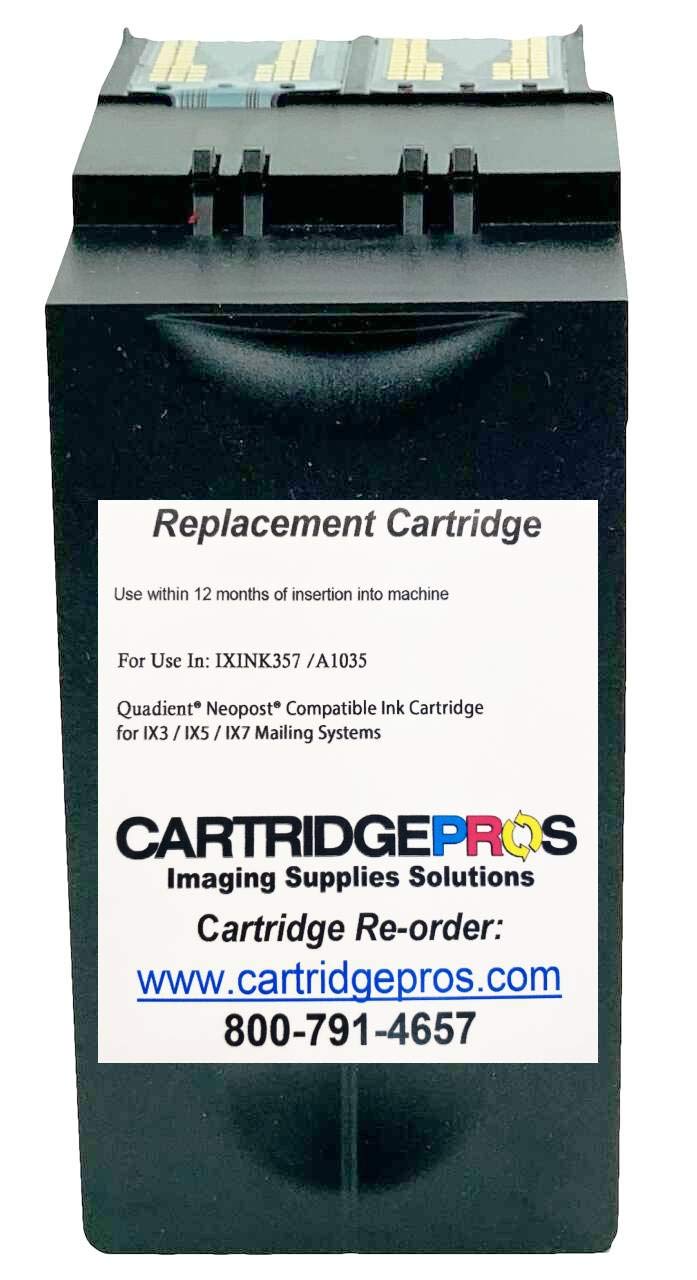 in USA Compatible IXINK357 Quadient Neopost Compatible Ink Cartridge for IX3, IX5 IX7 Mailing Systems Red