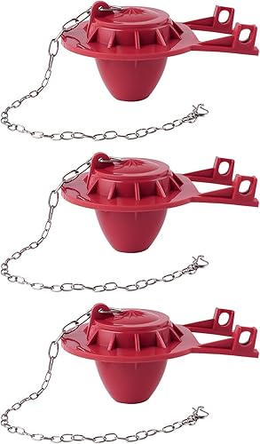 Paquete de 3 aletas universales para tanque de inodoro de 2 pulgadas, de larga duración, repuesto de sello de goma compatible con ahorro de agua