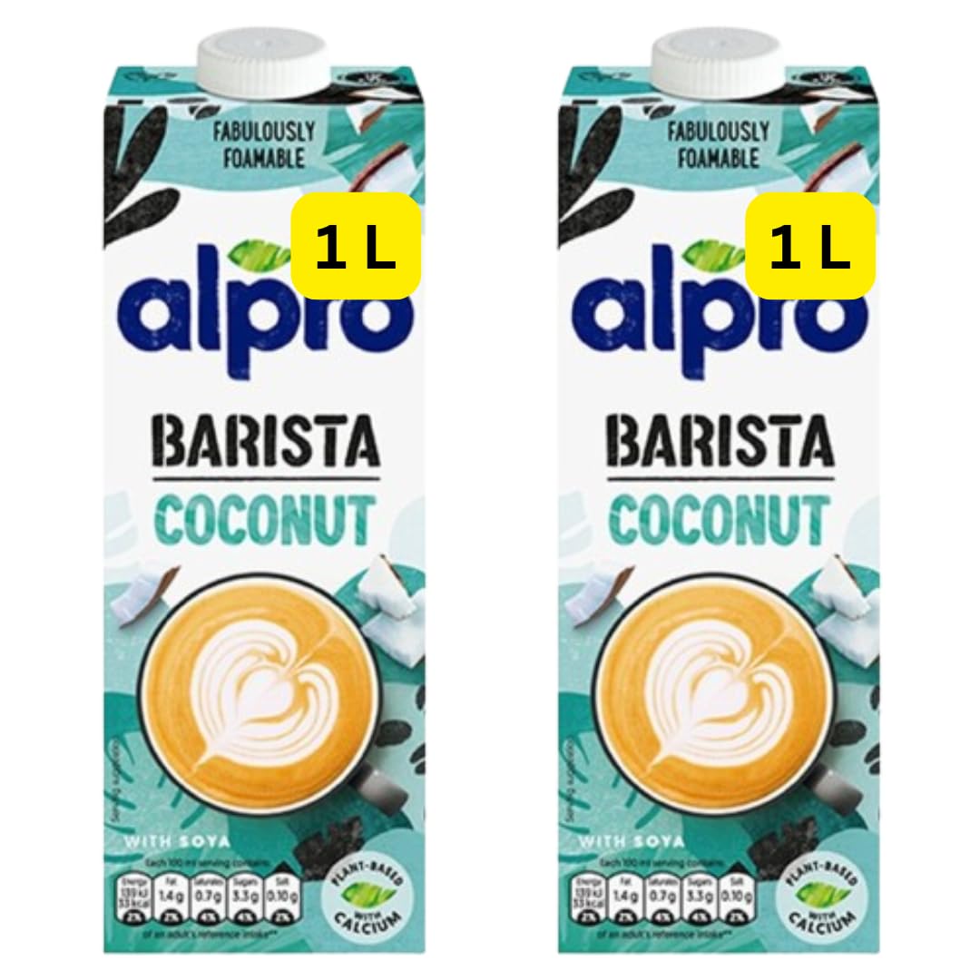 Barista Milk Alpros Coconut, Soya or Almond 2x1L (2x1L Coconut)