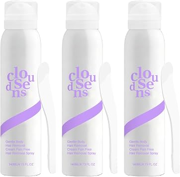 Cloud Sense Hair Removal Spray, Gentle Flawless Hairs Remover for Smooth Skin, Hair Removal Cream for Sensitive Skin, Fast-Acting, Gentle & Soothing Body & Legs, For Women and Men