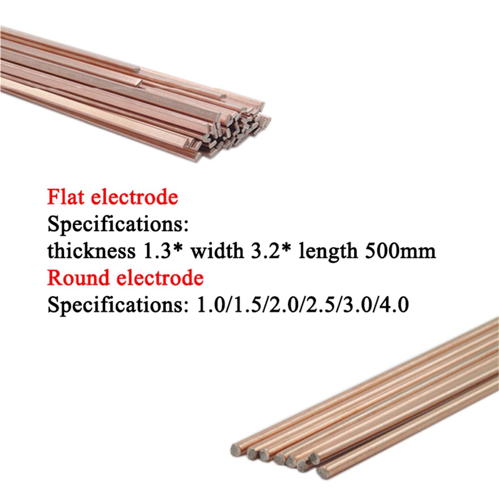 Bacchette for saldatura in ottone da 1 kg e 50 cm, con elettrodo in rame fosforoso, for saldatura in bronzo, senza polvere di saldatura richiesta Utensili(1.5mm)