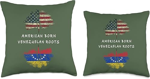 Miniatura 3 de Traditional culture Venezuela apparel American Born Venezuelan Roots Throw Pillow 16x16 Multicolor