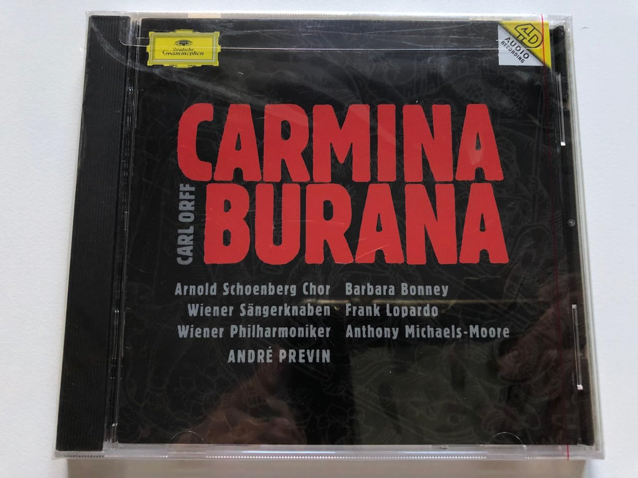 Orff: Carmina Burana [Audio CD] BONNEY / LOPARDO / VIENNA PHIL ORCH / PREVIN; ORFF,CARL; PREVIN,ANDRE and VIENNA PHIL ORCH