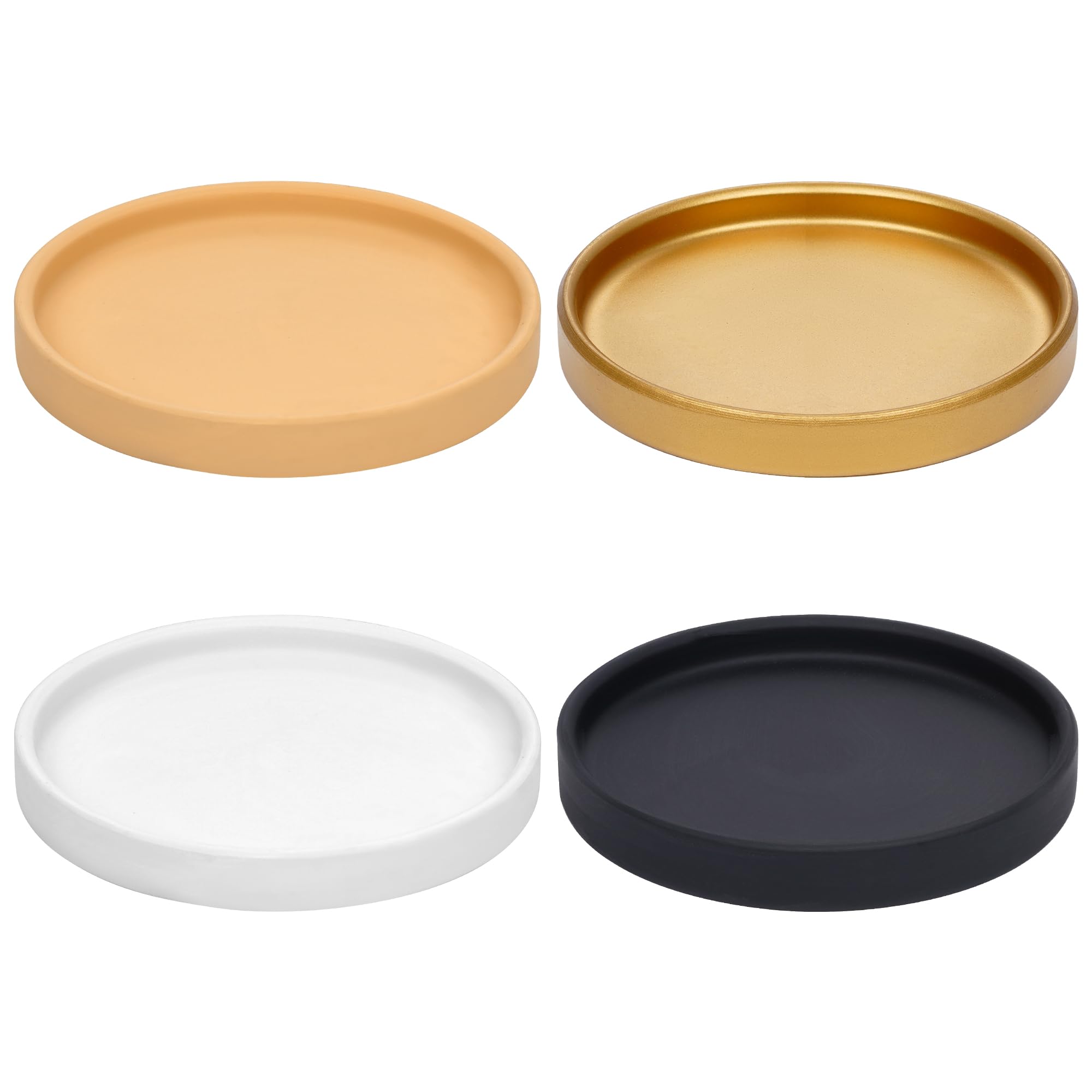 Photo 1 of Miayon Ceramic Plant Saucer Tray - 4.72 Inch, White