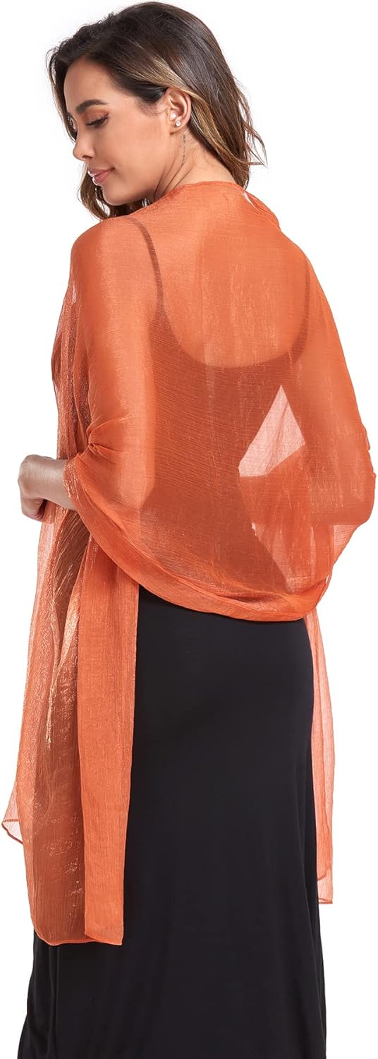 SURVODJA Women Shawls and Wraps for Evening Dress Lightweight Scarf Wedding Guest Shawl Wrap Bridesmaid Scarves - Image 7