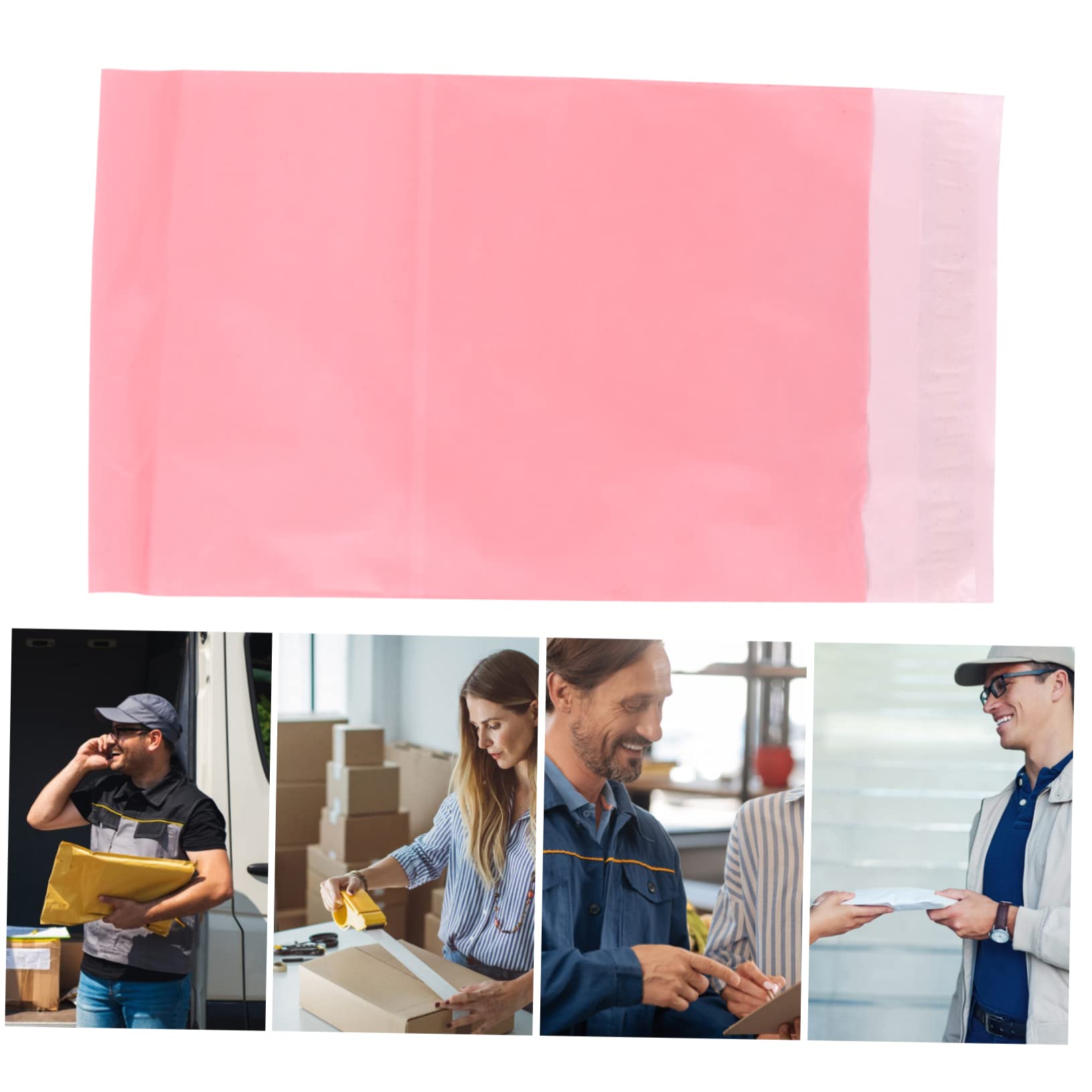 Angoily 200pezzi Buste Impermeabili Per Buste Postali Per Consegna Express Rosse Brillanti Per Protezione Da Pioggia