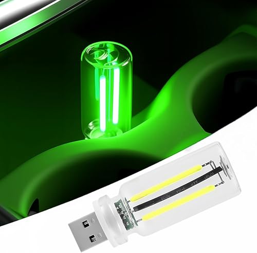 Miniatura 18 de 2 luces USB para el interior del automóvil, regulables al tacto, diseño de botella de vidrio retro mini adecuado para automóviles, dormitorios,