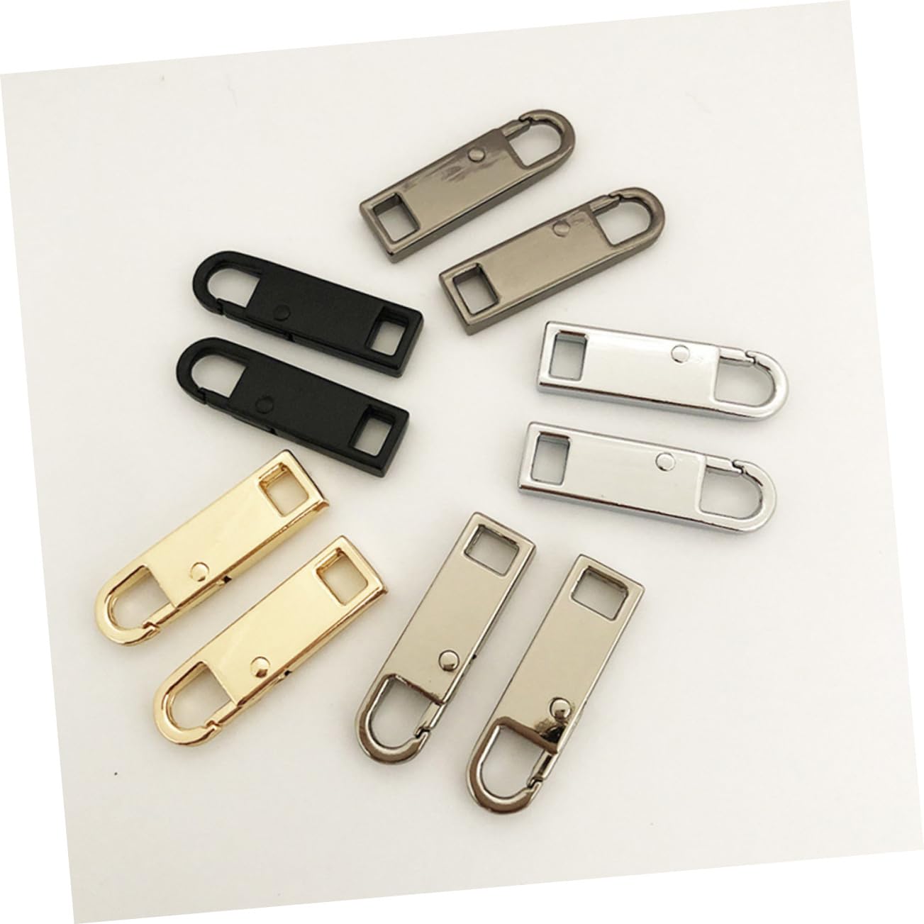 SHINEOFI 60piezas Tiradores Multifuncionales De Cremallera Para Accesorios De Equipaje y Bolsos Solución Para Reemplazo De Pestañas De Cremallera Para Mochilas y Maletas