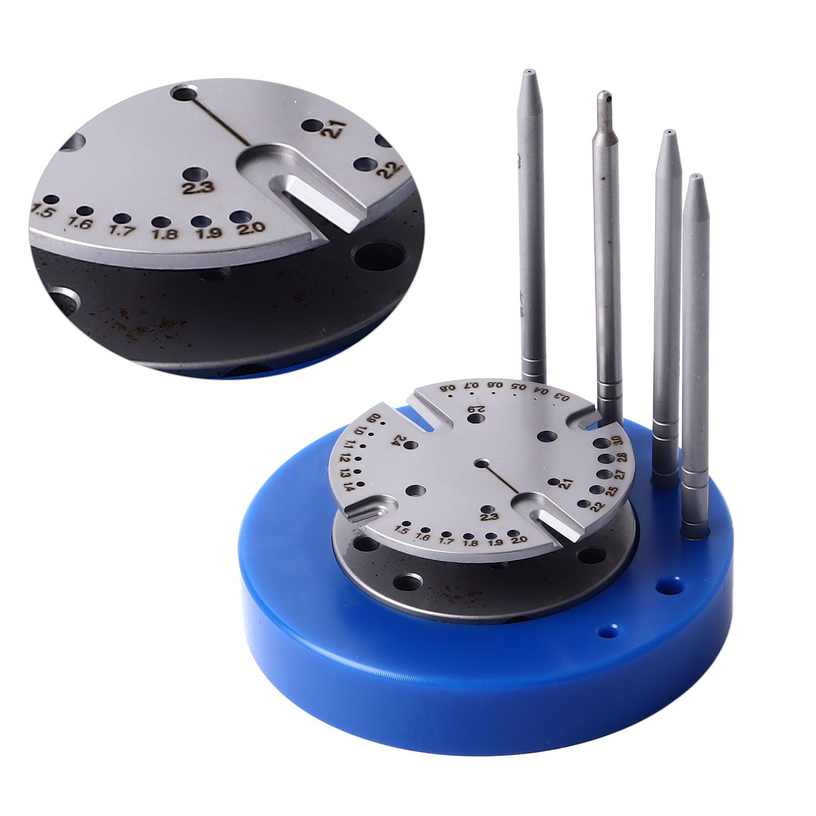 Luocute Reloz de Movimiento Balance de la Rueda PE Hairspring Stand, Watch Movement Balance Supporter Professional Watches Profess Sporter Support Support para Reparación de Relojeros