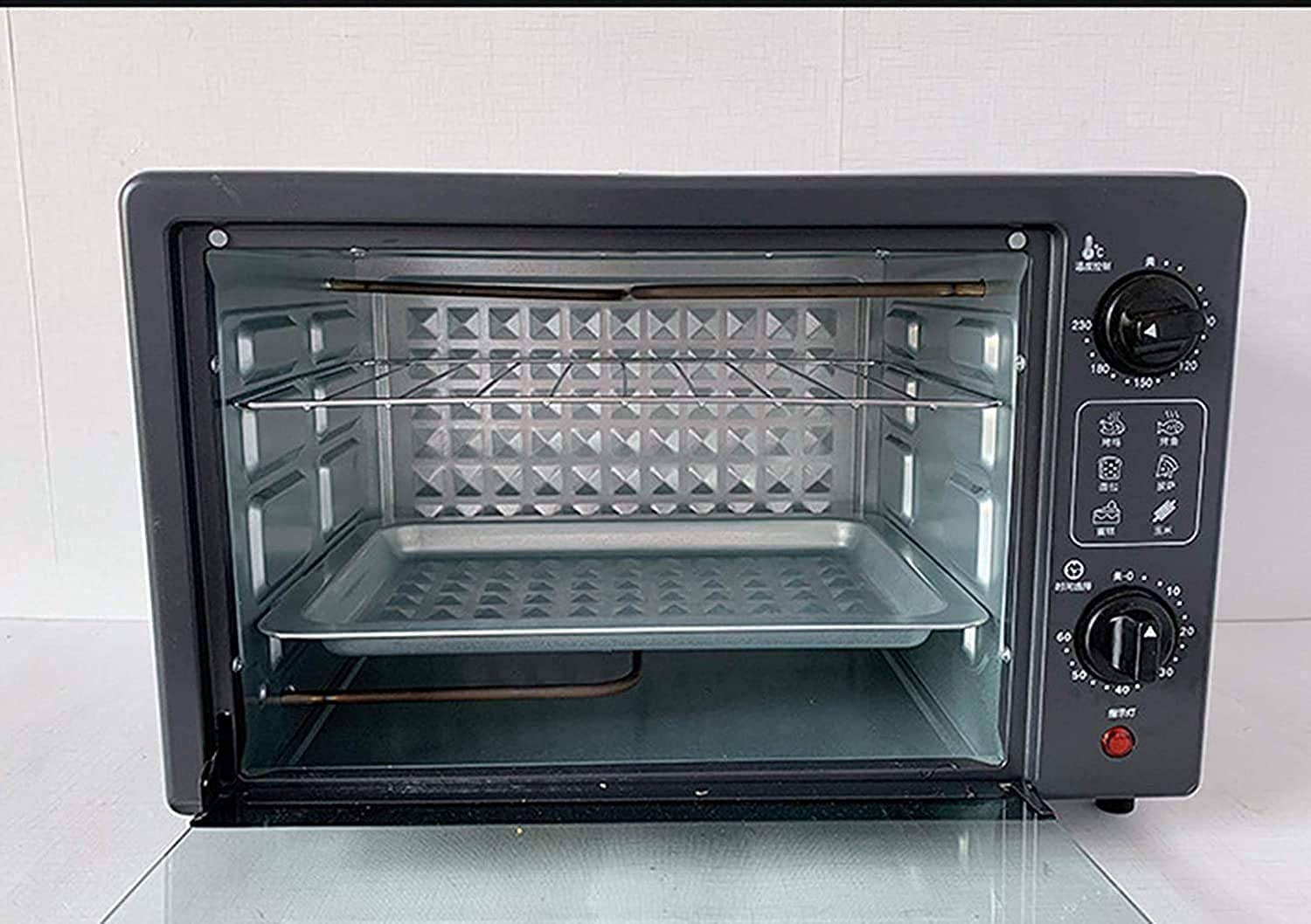Małe piekarniki, Piekarnik elektryczny 22L wolnostojący, 60-minutowy timer, automatyczne wyłączanie