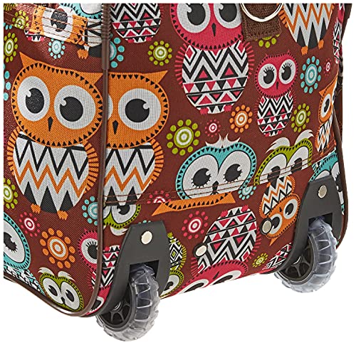 Rockland Rolling Duffel Bag, Owl, 22-Inch #TOP3