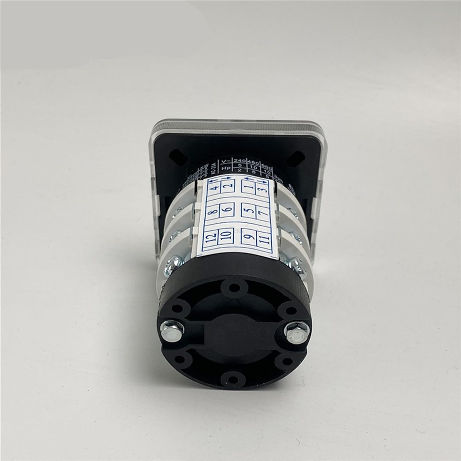 Interruptor de Leva YMZ12-20/3, eléctrico, de 3 Posiciones, con Contacto Plateado, con Enclavamiento, 20 A, 690 V, Control de 3 Polos, Interruptor de Transferencia rotativo