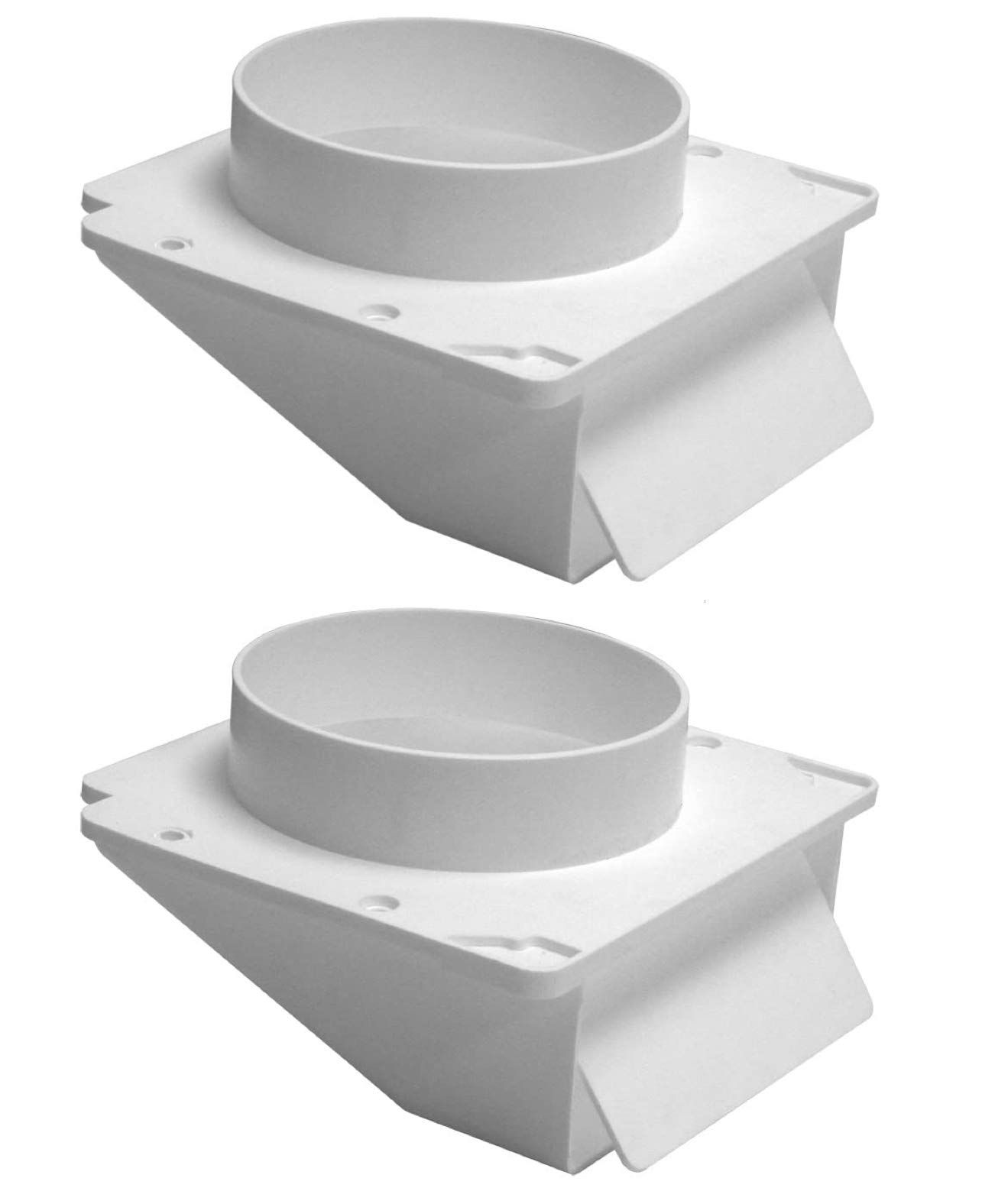 Industries 143WP Lambro"dustries"dustries Plastic Under Eave Vent, 4In, White, 2-Pack