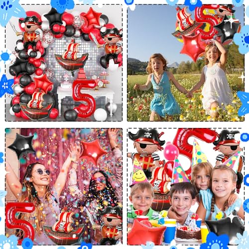 Pirata Palloncini di Alluminio, 9 Pezzi Palloncini...