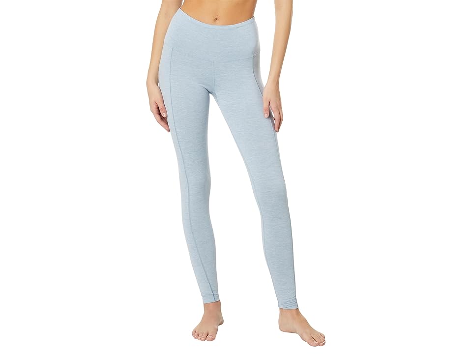 Hot Chillys Clima-Trek Tights (Ashley Blue Heather) Women's Casual Pants INTERNATIONAL SHIPPING