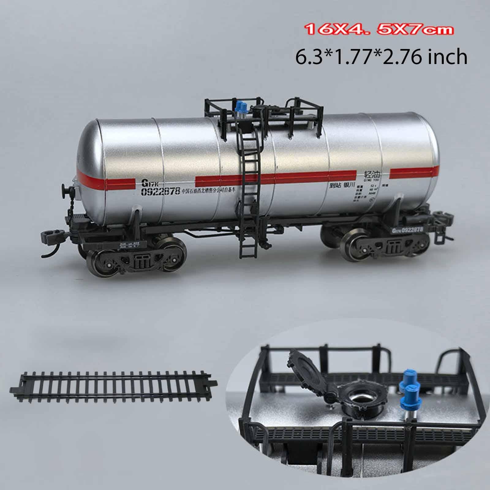 Tren de Juguete en Miniatura, Juego de Tren de Simulación, Vagón Eléctrico, Adorno Educativo, Coleccionable, Adecuado para Fiestas de Cumpleaños para, Plata