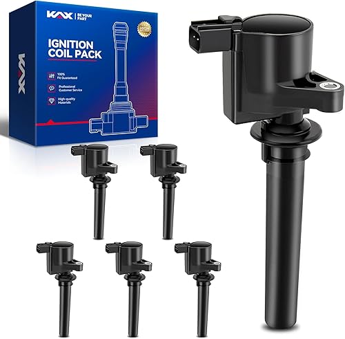KAX Paquetes de bobinas de encendido, 6 paquetes FD502 aptos para Escape 2001-2008, Taurus 2000-2005, quinientos 2005-2007, tributo 2001-2006,