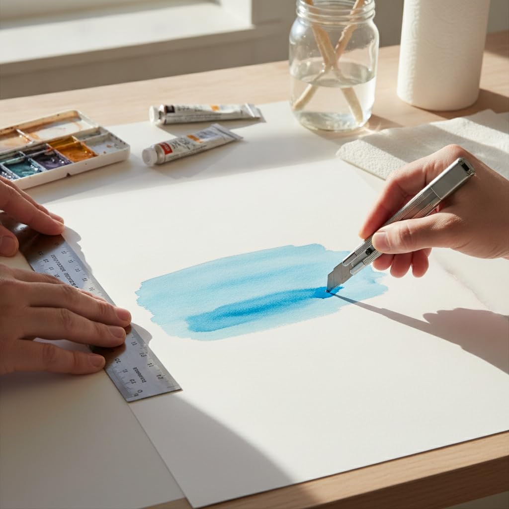 Papier Aquarelle, Papier à ssin, 4K - 20 feuilles, 300g