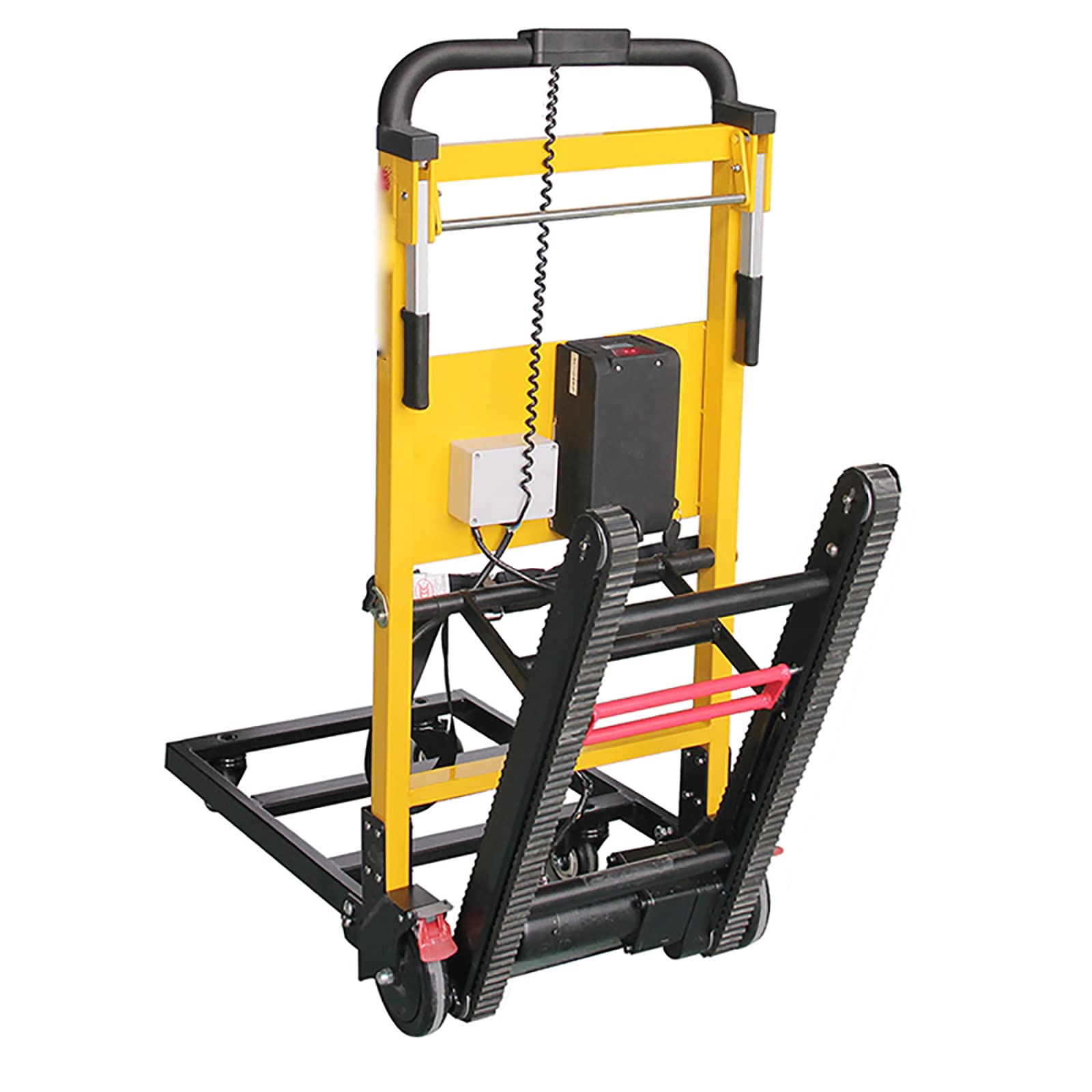 Montascale Cingolato Elettrico, Carrello Montascale Portatile E Pieghevole, Con Una Capacità Di Carico Massima Di 200 Kg (440 Libbre), Ruote Universali Resistenti All'usura a 360°