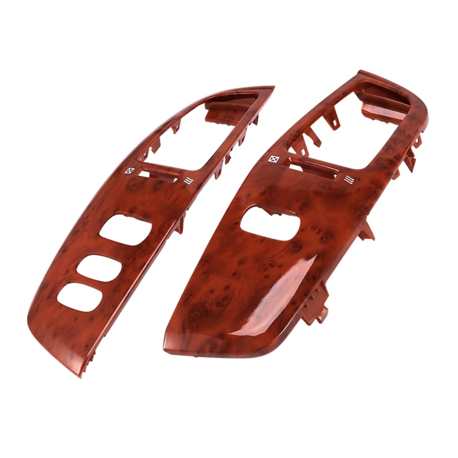 DMGUOYY Automotive Air Conditioning Vents Car Interior Dashboard Air Vent Frame Fit for Toyota Land Cruiser 100 LC100 FJ100 97-07 Air-Conditioning Outlet Wood Grain Nice-Looking