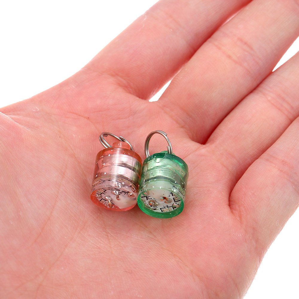 LED Light Bait Podwodny Zestaw Przynęt Wędkarskich Aktywowane wodą Głębokie Krople Migające światła 5 Sztuk ze Schowkiem do Wędkowania