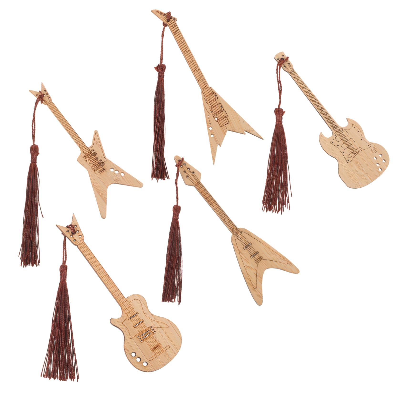 DOITOOL 5 Series Marcadores De Página De Guitarra Borlas Marcadores De Libros Estudiantes Y 5 Piezas X 5