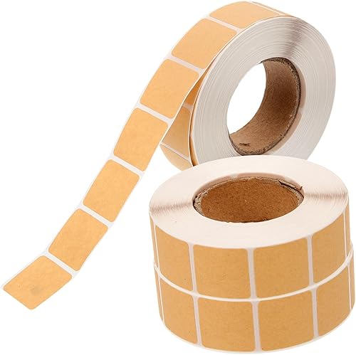 NUOBESTY 3 rollos de papel de reparación de calcomanías de pizarra de reparación Pegatinas cuadradas en blanco Pegatinas Accesorios Etiqueta