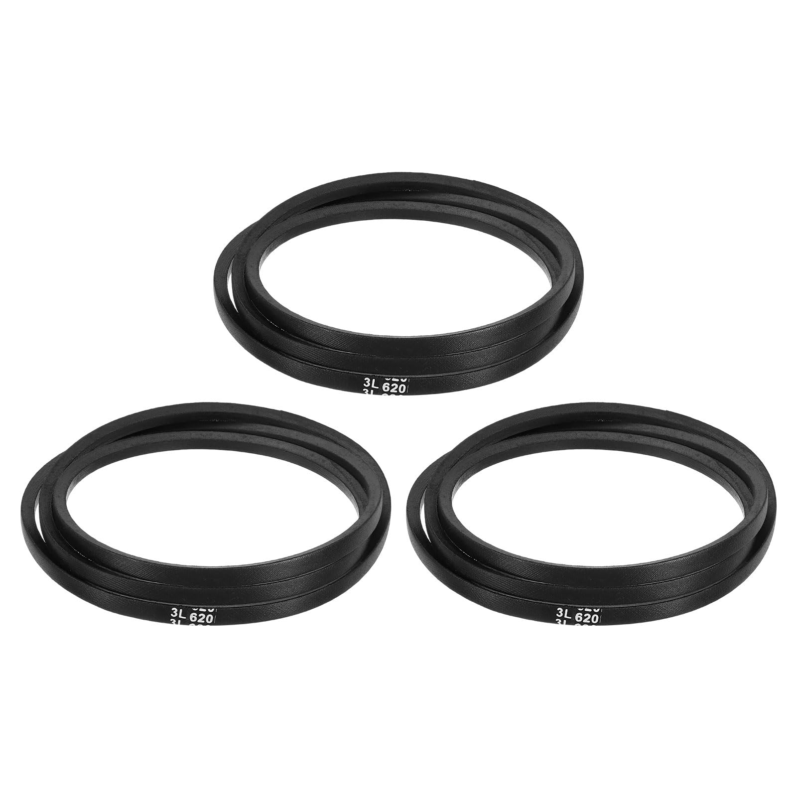 uxcell 3L240 Classic Wrapped Rubber V-Belt, 24"(610mm) Outside Circumference, 3L Profile V Belt 3/8" Width 7/32" Height — view 202
