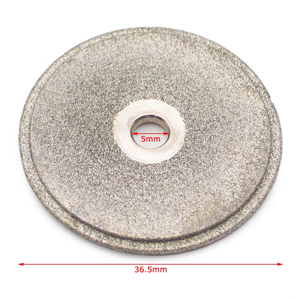 5 Discos Abrasivos para Electrodos de Tungsteno, Muelas Abrasivas de Esmeril, para Afiladores de Electrodos de Tungsteno (36,5 MM)