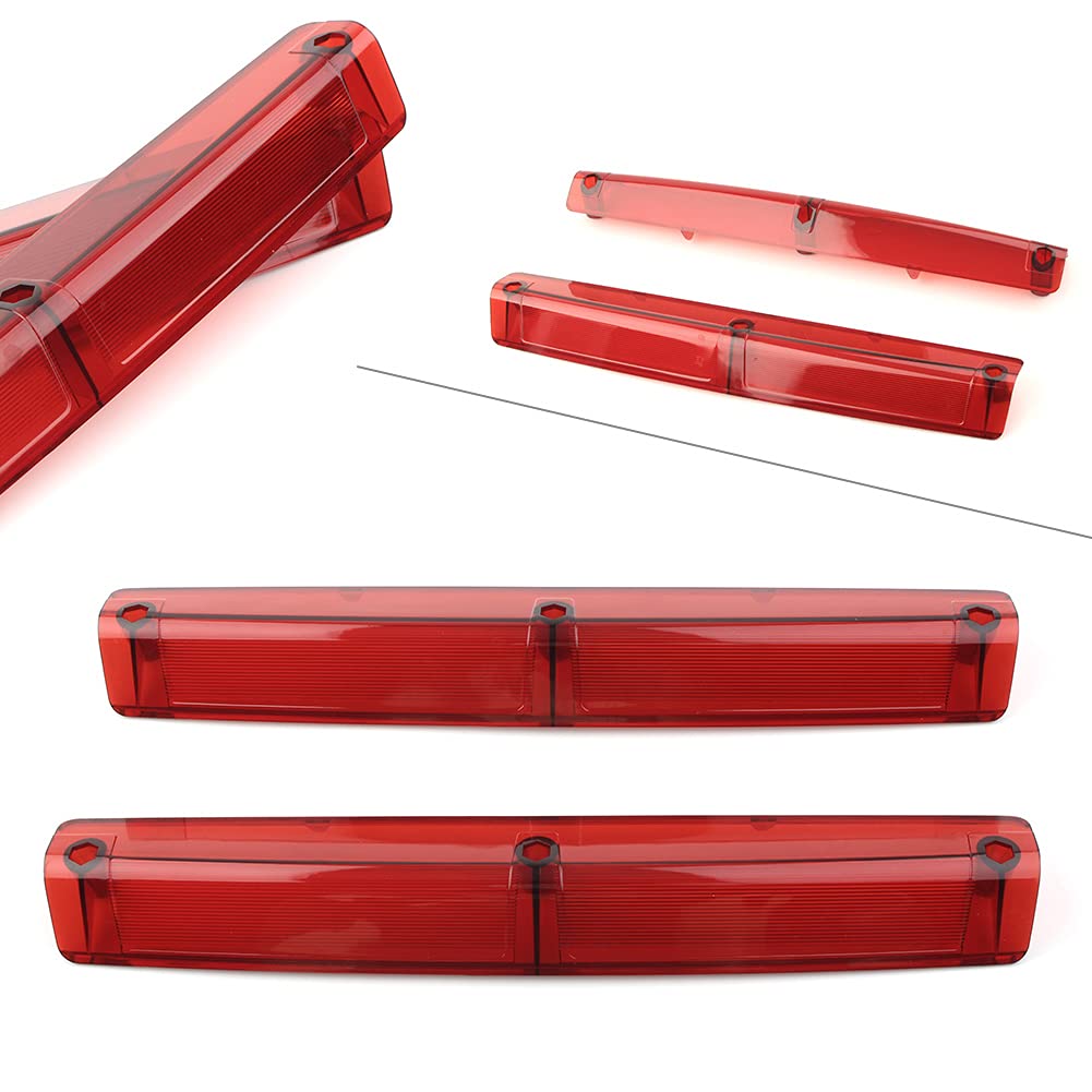 Cnswee6 Motorbike Light Lens Accessories Lamp Light Lens Cover 1 Pair for Harley Davidson 1996-2013 Touring Models, Red