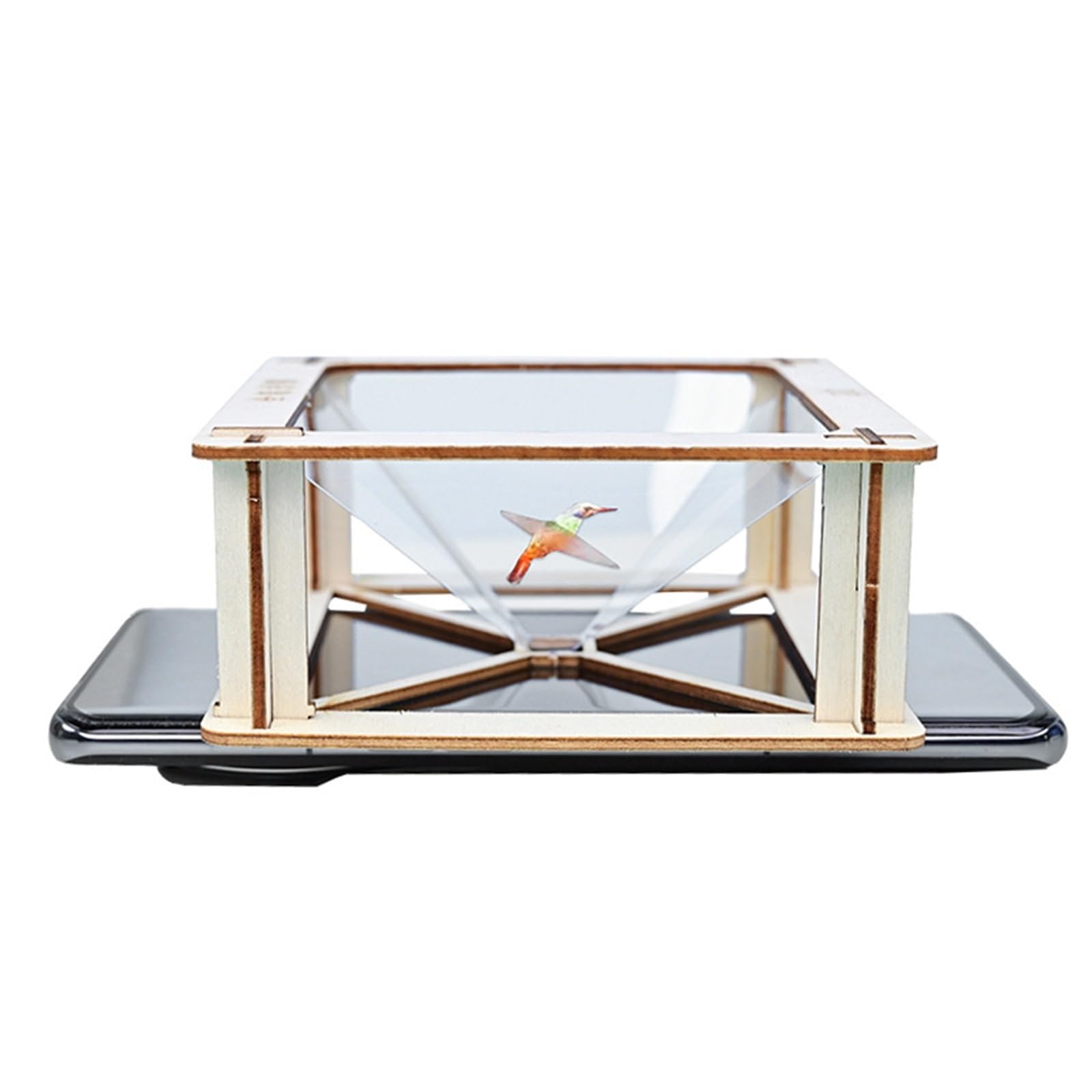 Proiettore Olografico 3D A Piramide for Smartphone, Ologramma 3D, Supporto for Display, Proiettore, Qualsiasi Display for Smartphone, Si Collega al Telefono, Proiettore Olografico