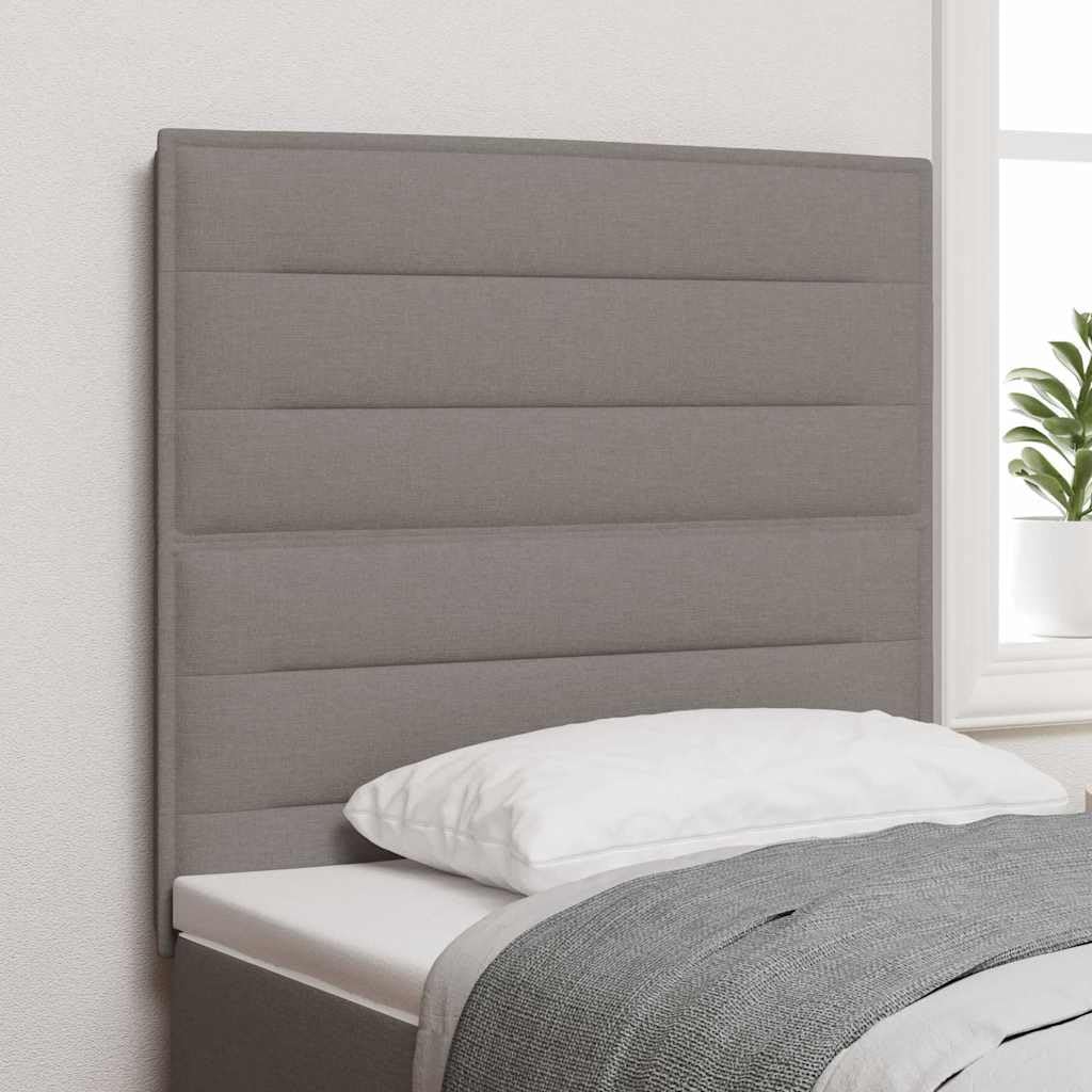 Tête de lit LED avec des lumières à LED Taupe 90 cm Polyester pour Décoration de Chambre à Coucher -B