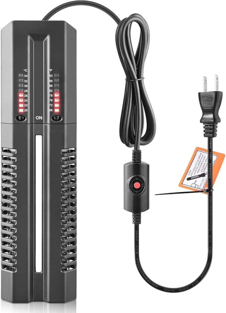 大きいヒーター Amazon | hygger 水槽用ヒーター 25W 20-30L水槽適用 20~32℃温度調節