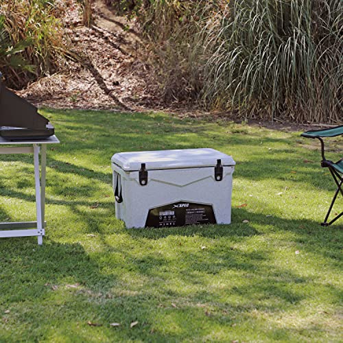 Xspec 60 Quart Roto Molded High Performance Camping Cooler Ice Chest | Pro Tough Durable Outdoor Ice Chest, Granite Print #TOP7