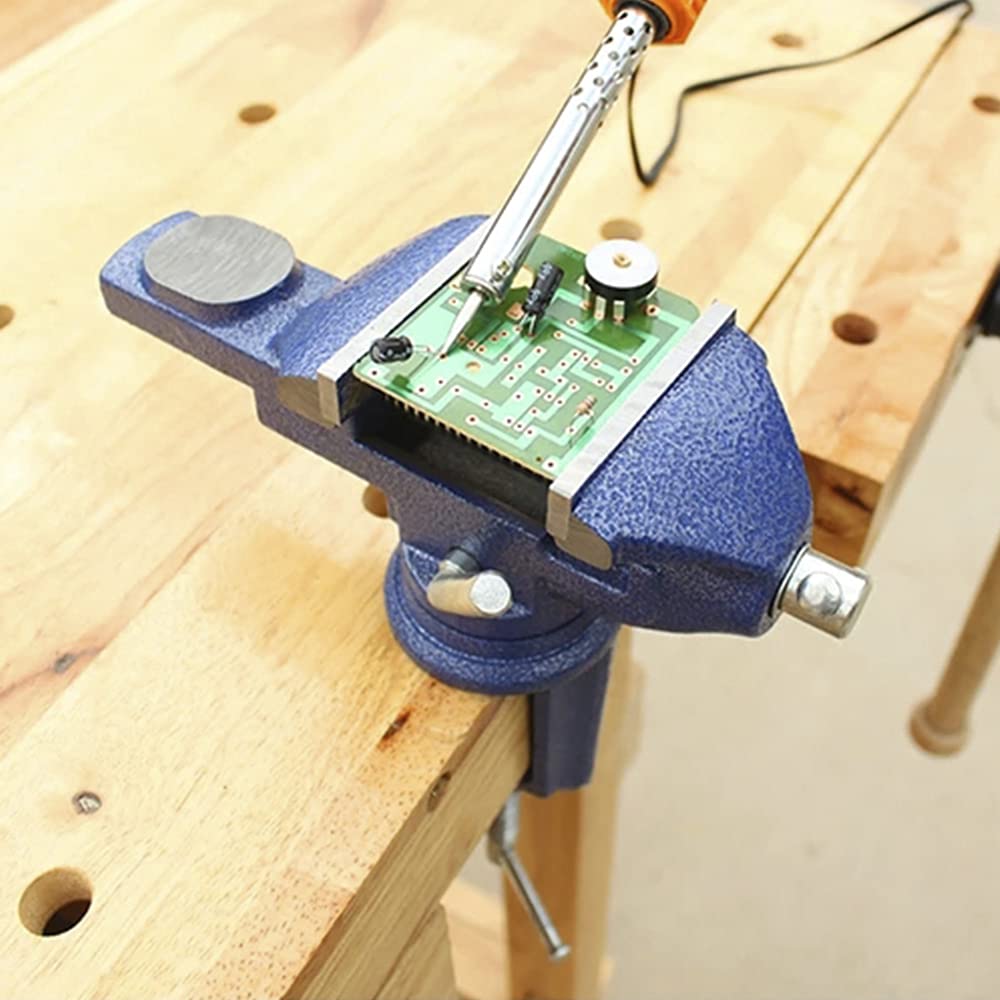 Mesa giratoria de 360 grados universal Vice Banco portátil Pinza abrazadera Inicio Abrazadera suministro madera Reparación carpintería Herramienta mano metalería Máquina de soldar