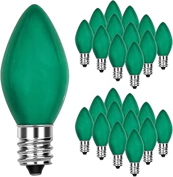 Transperent ceramic green c7 christmas