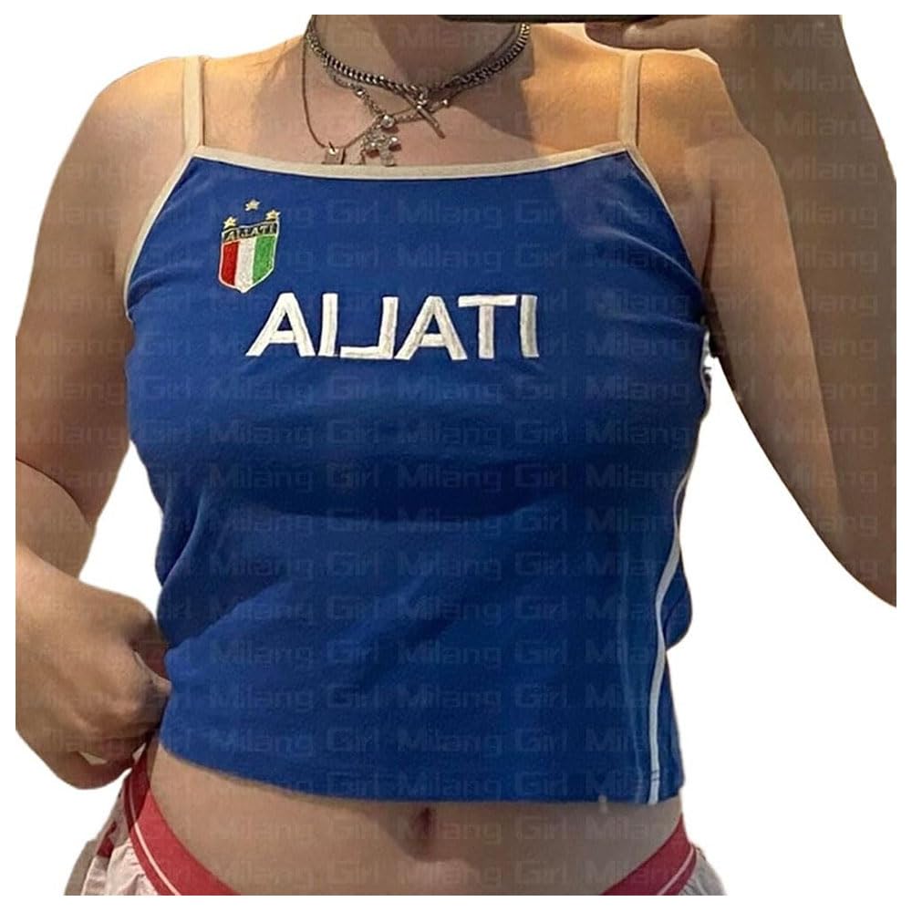 Vintage Graphic Baby Tees for Women Brazil Shirt Y2k Tops Mexico Crop Top Jersey 2000s Summer Going Out Tops