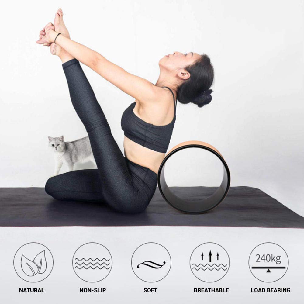 Yoga-Ring, Pilates mit Buddha Lotus, professionelles TPE-Yoga-Kreis, Fitnessstudio, Workout, Rückentrainingsgerät