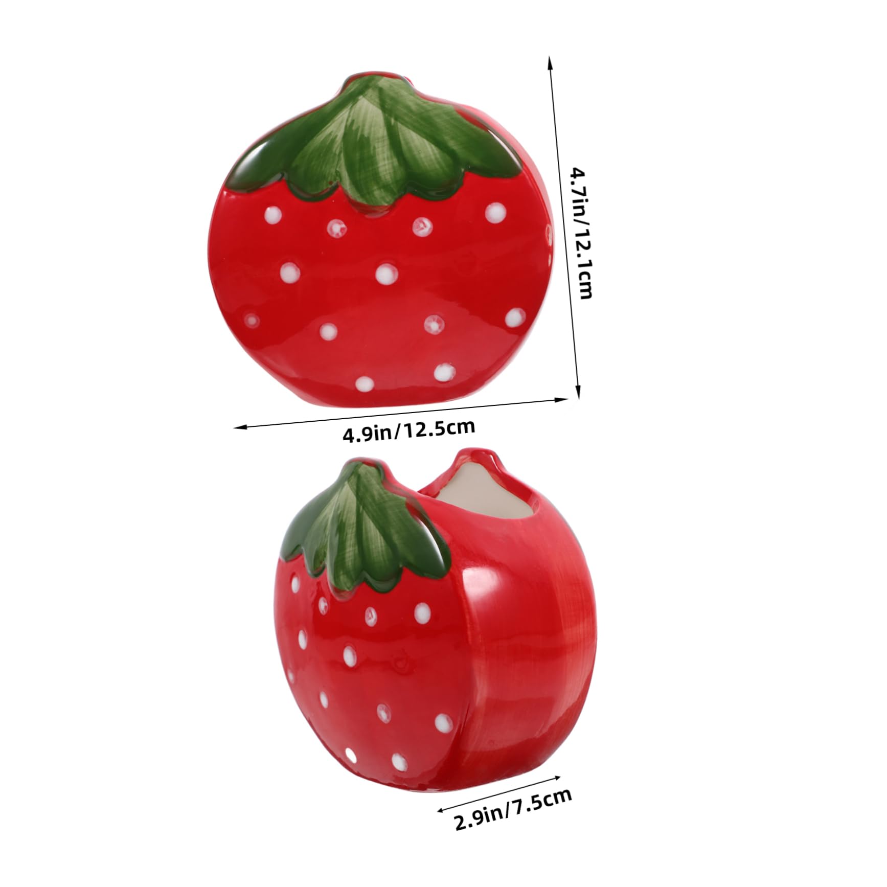 Angoily Portapenne A Forma Di Fragola 3 Pezzi Piccolo Portapenne Per Scrivania Portapenne Multifunzionale Portapenne Da Scrivania Organizer Per Penne Da Scrivania Contenitore Per